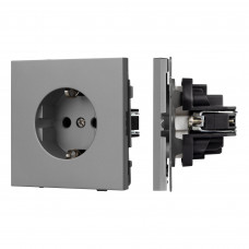 Механизм электрической розетки SCT-TENDO-MEU1-PL-GR (230V, 16A) (Arlight, -)
