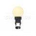 Лампа шар 6 LED вместе с патроном для белт-лайта, цвет: ТЕПЛЫЙ БЕЛЫЙ, 45мм, белая матовая колба