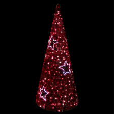 Фигура VSC-180 "Ель", LED подсветка диам.80см выс.180см, красная NEON-NIGHT