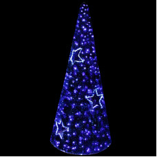 Фигура VSC-180 "Ель", LED подсветка диам.80см выс.180см, синяя NEON-NIGHT