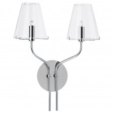 758624 Бра DIAFANO 2х40W G9 ХРОМ/ПРОЗРАЧНЫЙ