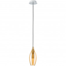 803023 Подвес PENTOLA 1х25W G9 ХРОМ/ЯНТАРЬ